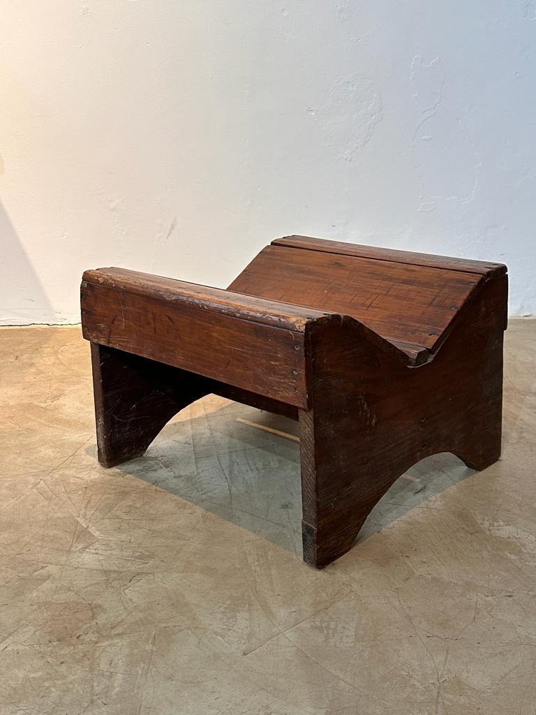 Unknown Designer. 19th Century Brazilian Bench in Wood For Sale 1