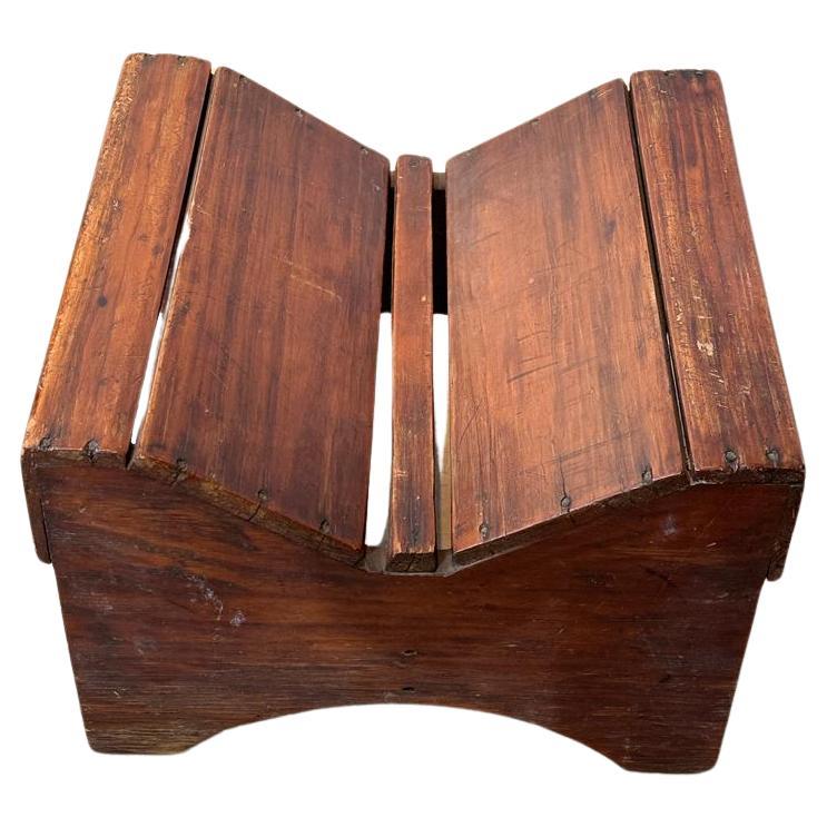 Unknown Designer. 19th Century Brazilian Bench in Wood For Sale