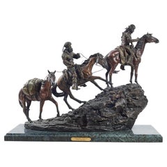 Bronzeskulptur „Unknown Explorers“ von Roy Harris, limitierte Auflage 41/500