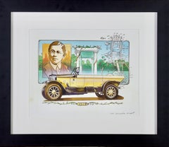 Mercedes Knight - Illustration ancienne de la série estampillée automobile ancienne, 1910