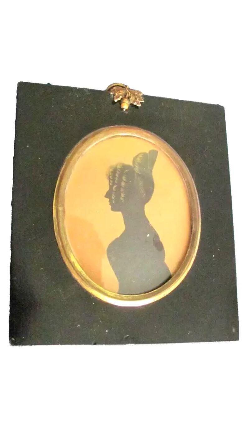 Silhouette d'une dame du 19e siècle - Art de Unknown