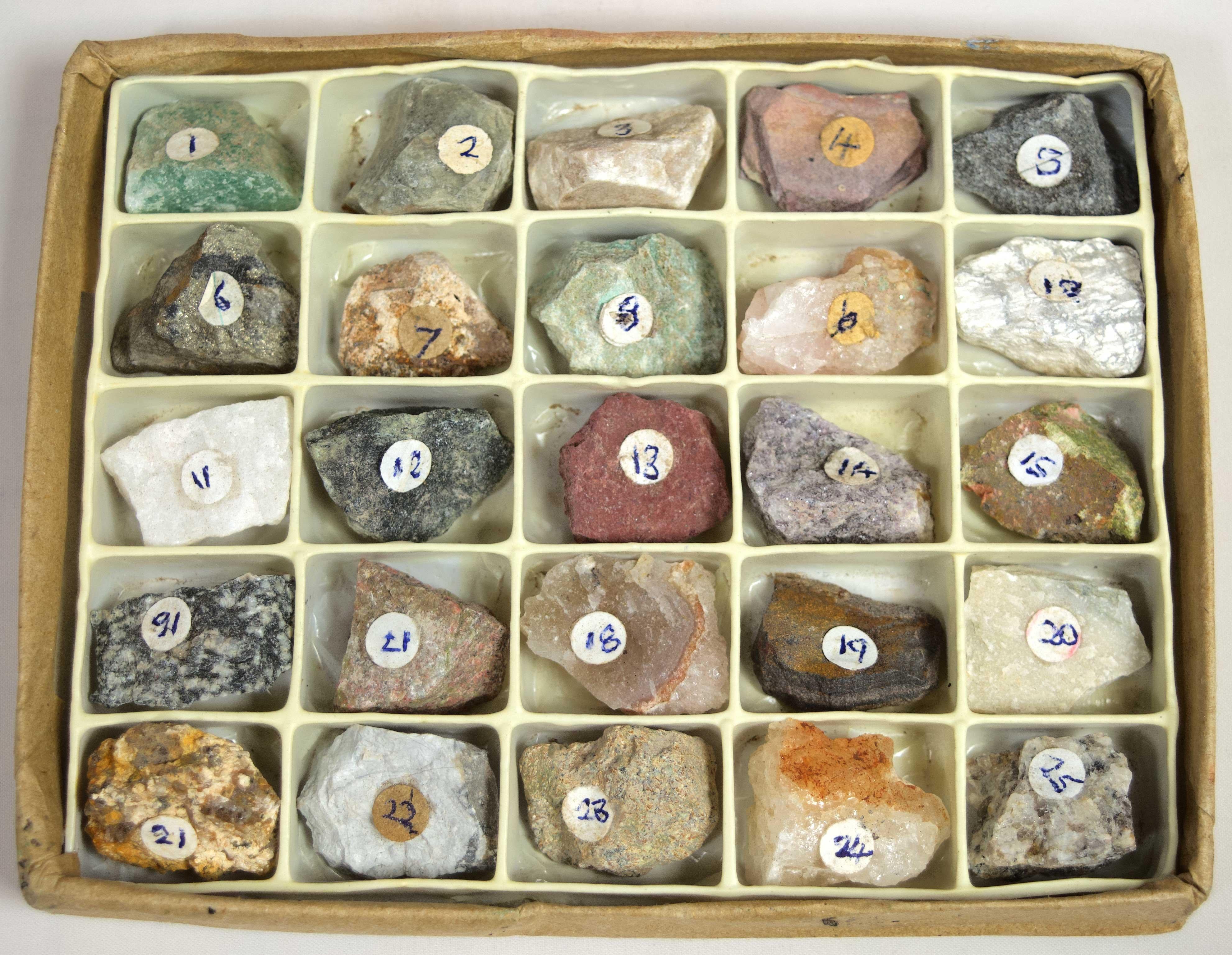 African (Shona)
25 Shona Stone Samples with Specimen Box, ca. 2005