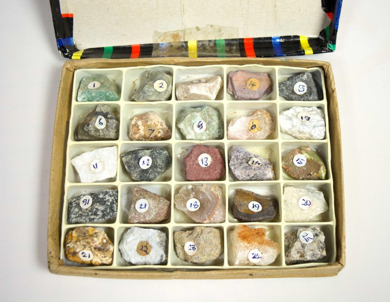 Unknown - 25 Shona Stone Samples with Specimen Box For Sale at 1stDibs