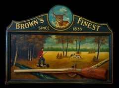 A 'Brown’s Finest' Sporting sign