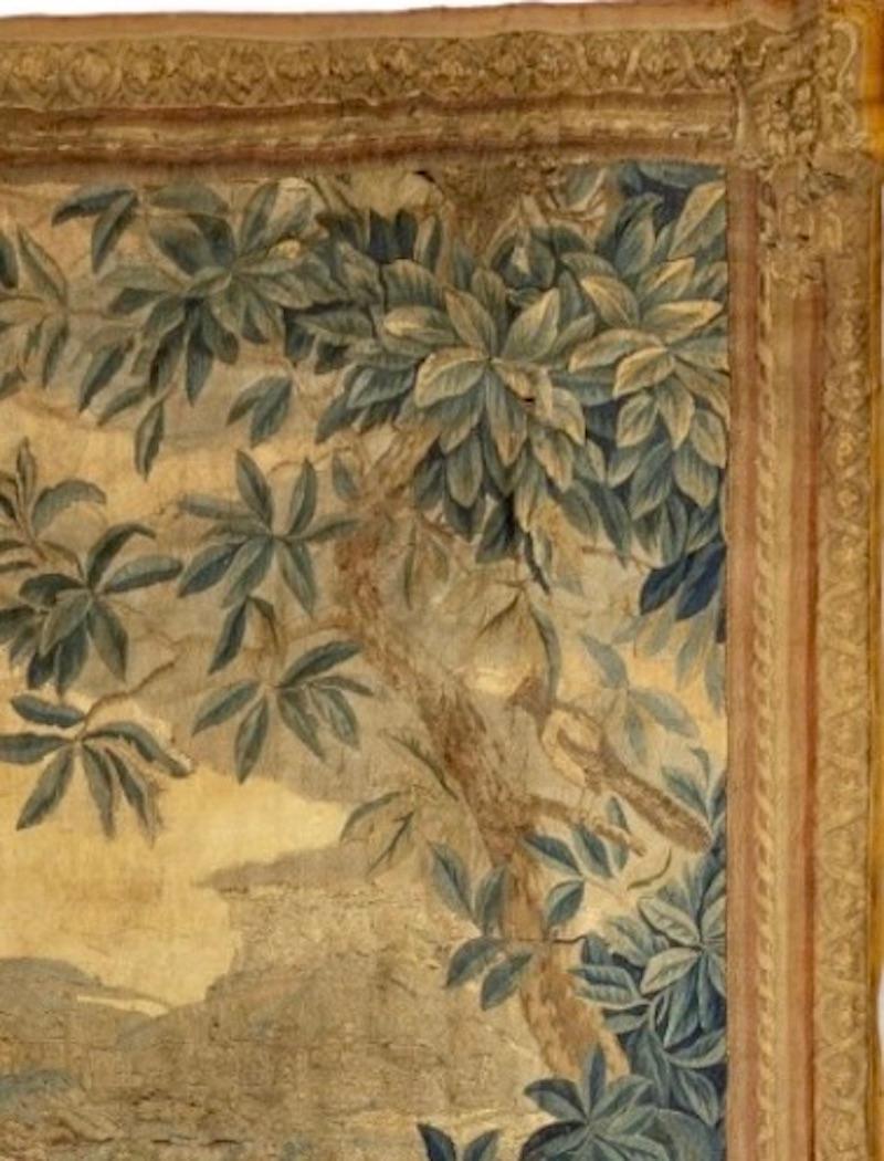 A French 18th century Tapestry in woven silk and wool 1