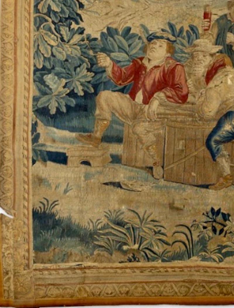 A French 18th century Tapestry in woven silk and wool 2