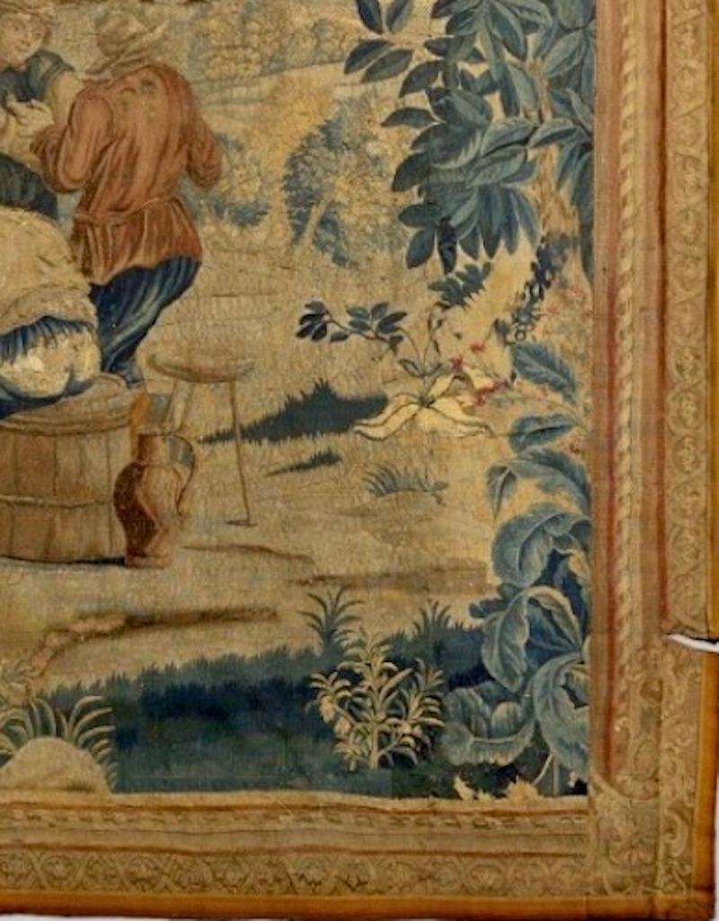 A French 18th century Tapestry in woven silk and wool 3