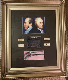 Aaron Burr/Alexander Hamilton Duel---mixed media, limited edition