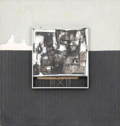 Agudelo Abstract Composition, Mixed Media Assemblage, circa 1960