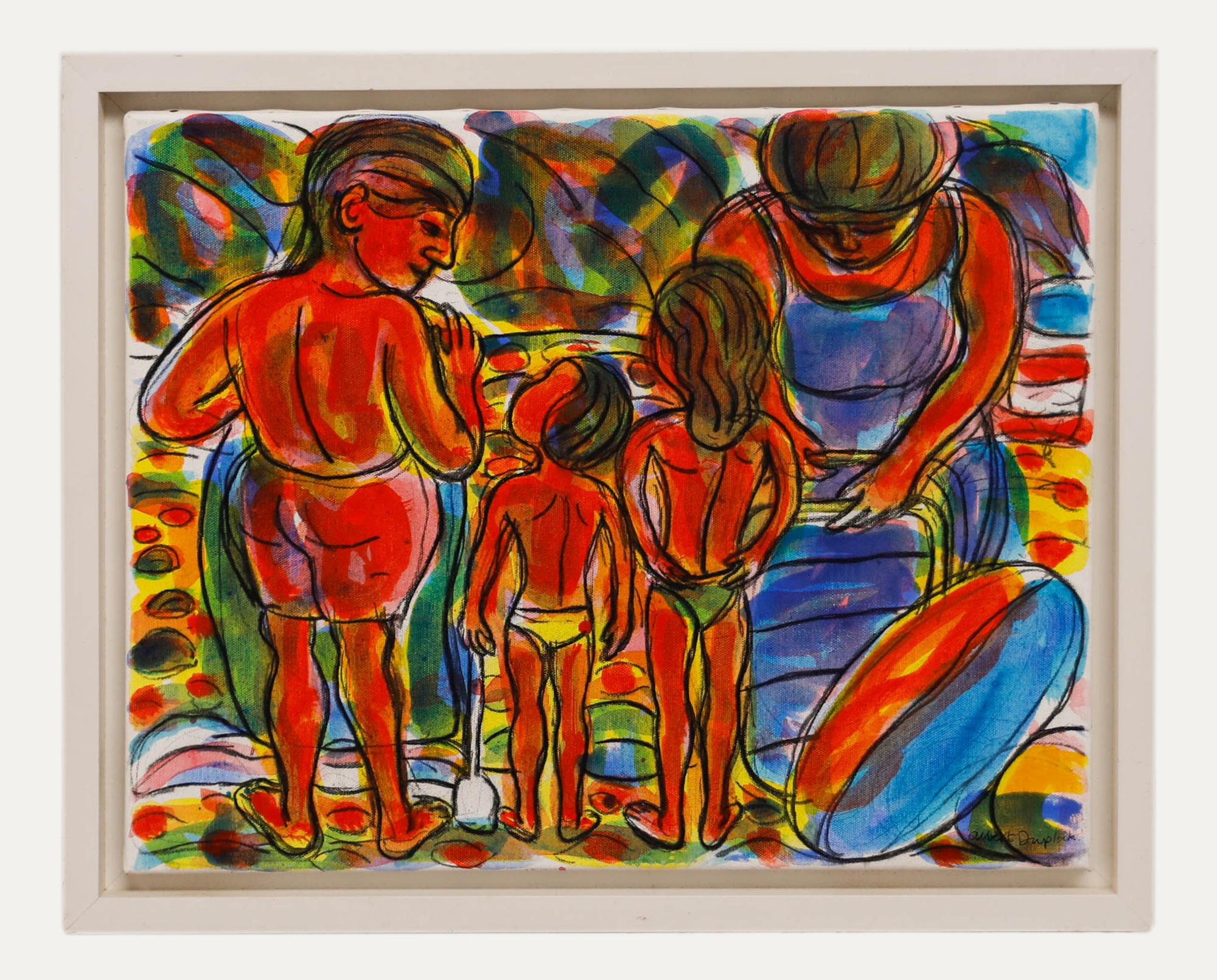 Albert Duplock - 2004 - Techniques mixtes, sortie familiale - Mixed Media Art de Unknown