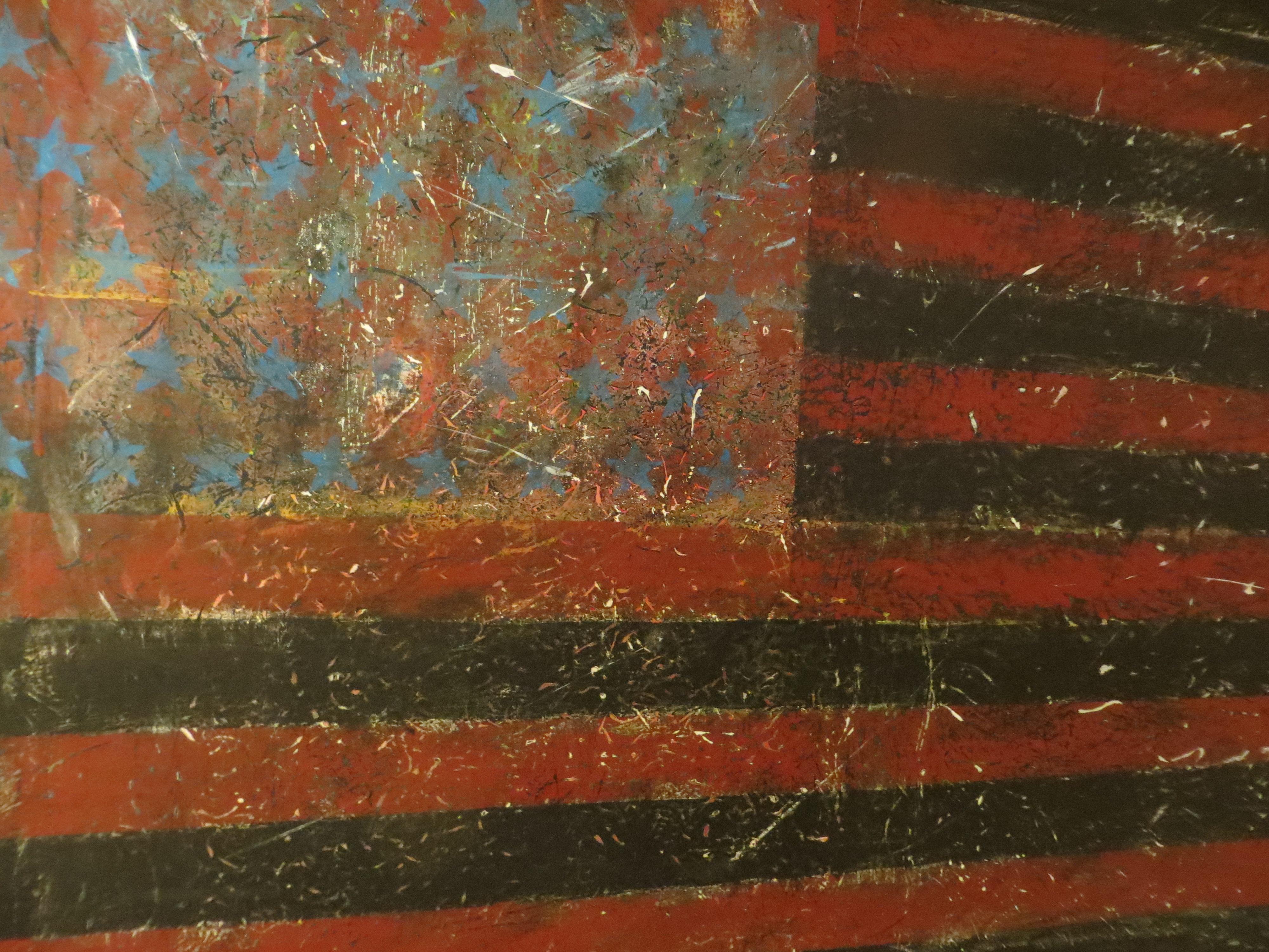 Bandiera americana di Michael Jiroch Tecnica mista 1