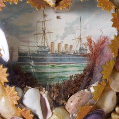 Antique English Heart Shaped Sailors Valentine