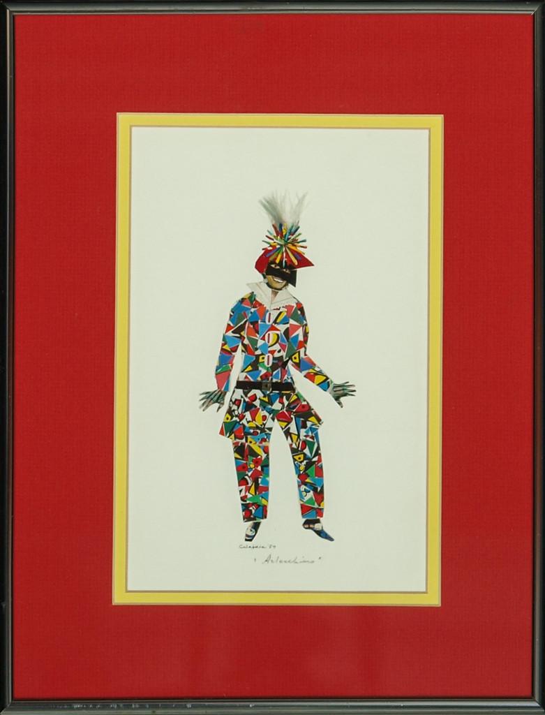 "Arlecchino Harlequin" - Mixed Media Art by Unknown