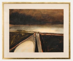 Atrib. Janet Monks (n.1939) - Técnica mixta del siglo XX enmarcada, La Pasarela