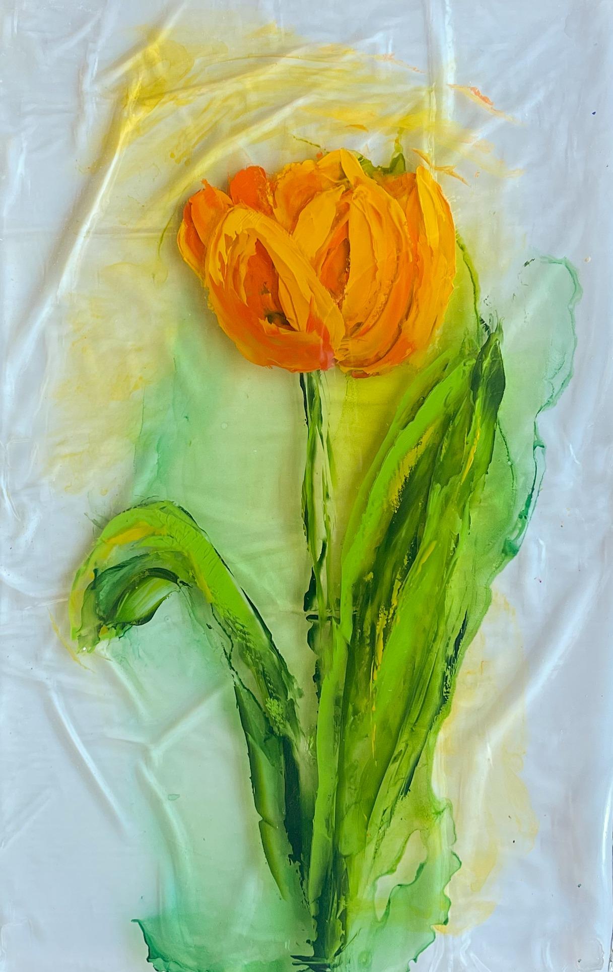 Beautiful Tulip II by Nelida Navarrine - Mixed Media Art by Unknown