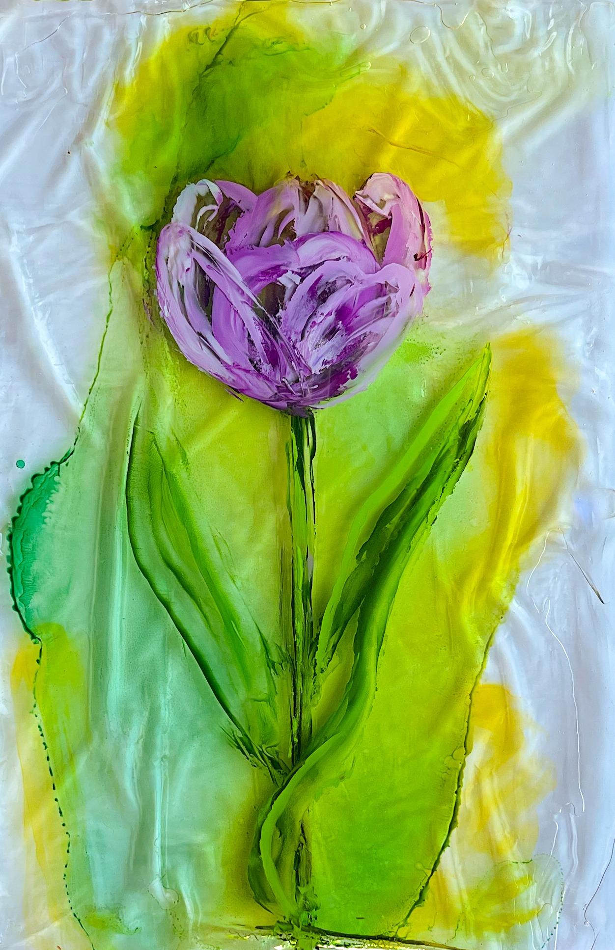 Beautiful Tulip III by Nelida Navarrine - Mixed Media Art by Unknown