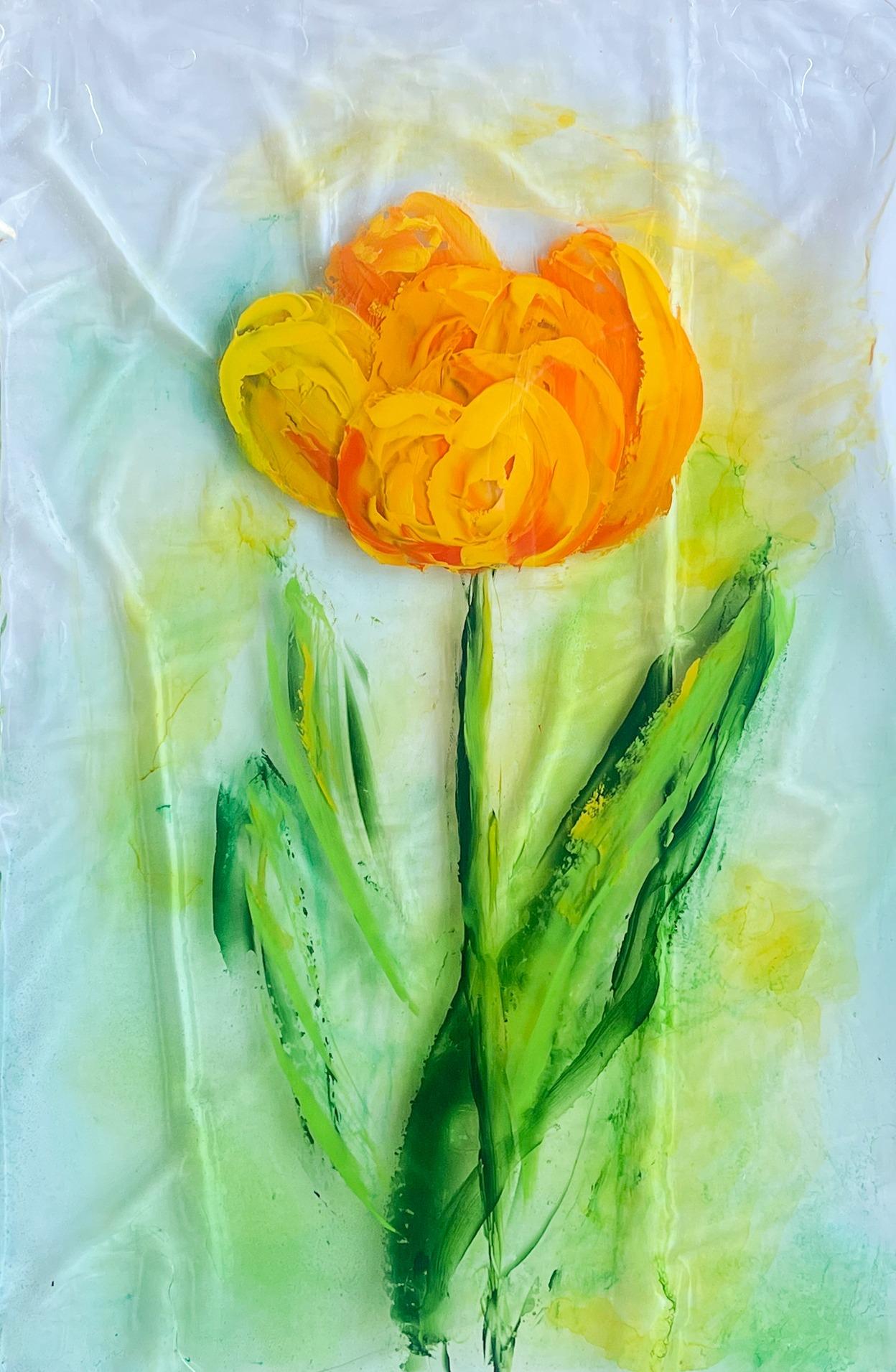 Beautiful Tulip IV by Nelida Navarrine - Mixed Media Art by Unknown