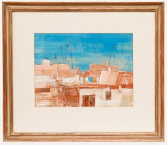 Beverley Peter Meyers (1949-2016) - 1983 Técnica mixta, Azoteas suburbanas