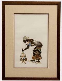 Butterfly Woman - Collage - Mid 20th Century