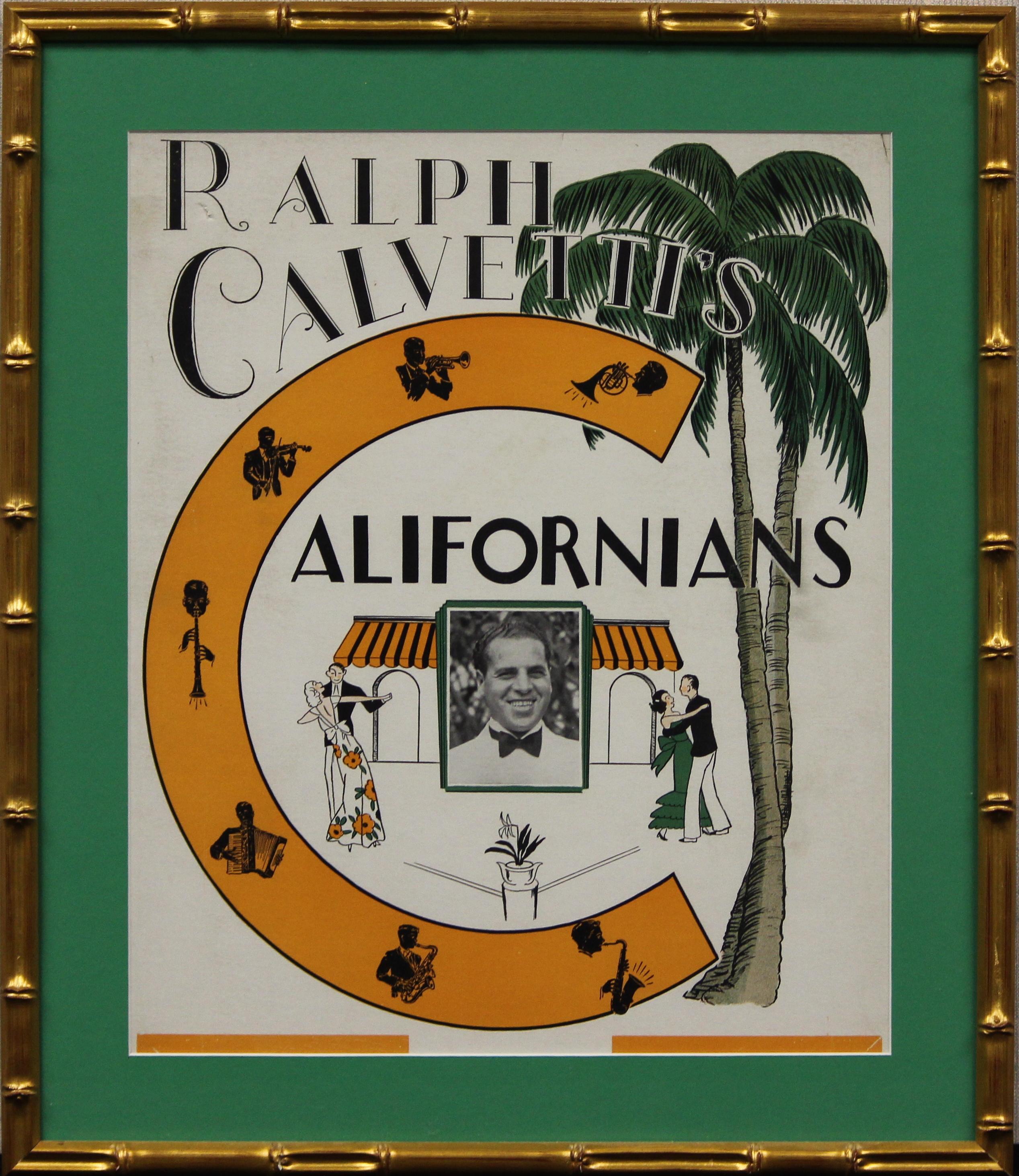 Californians Nightclub c1930s Signage - Mixed Media Art by Unknown