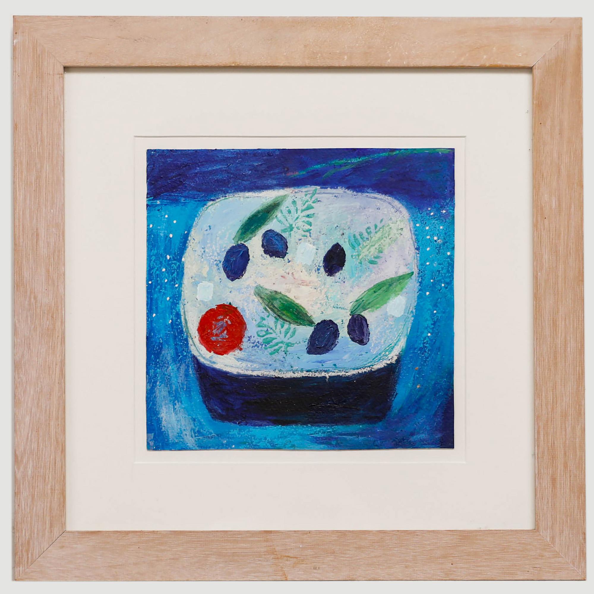Charlotte Hardy - Technique mixte contemporaine, salade d'olives à la grecque - Mixed Media Art de Unknown