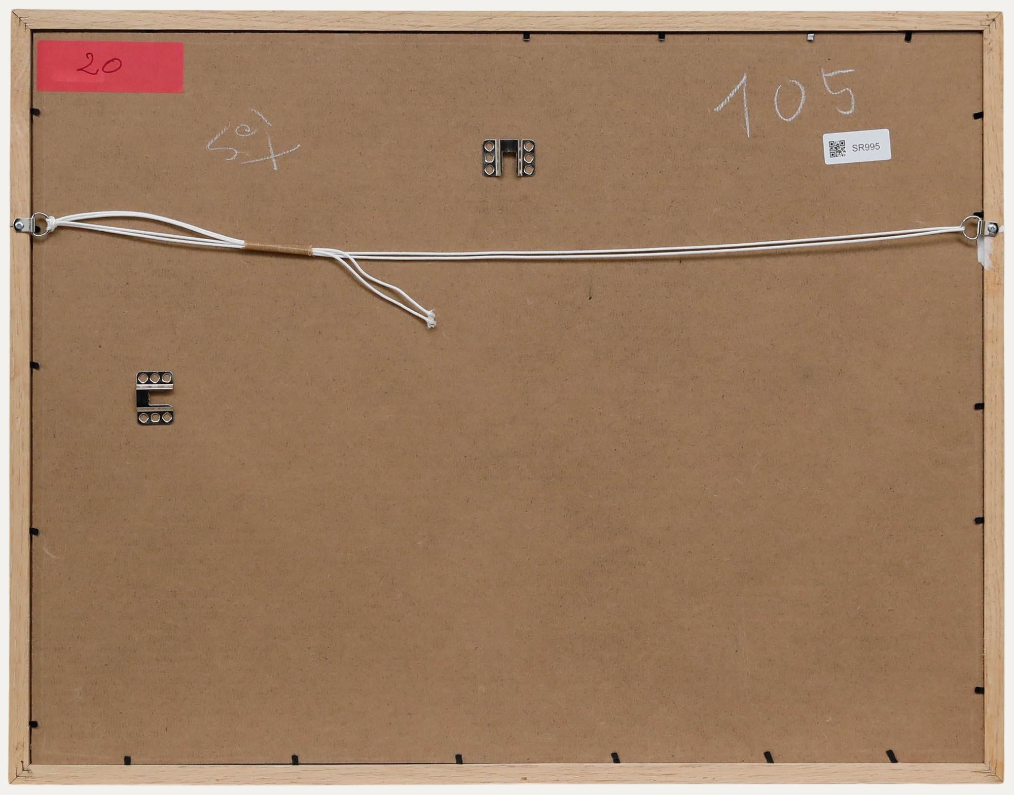 Eine stimmungsvolle Mischtechnik des Künstlers Christian Julia (1921-1991) mit Gouache, Bleistift und Sgraffito. Rechts sitzen Badegäste am Strand und zeigen nach links, wo etwas ihre Aufmerksamkeit erregt hat. Signiert unten links. Gut präsentiert