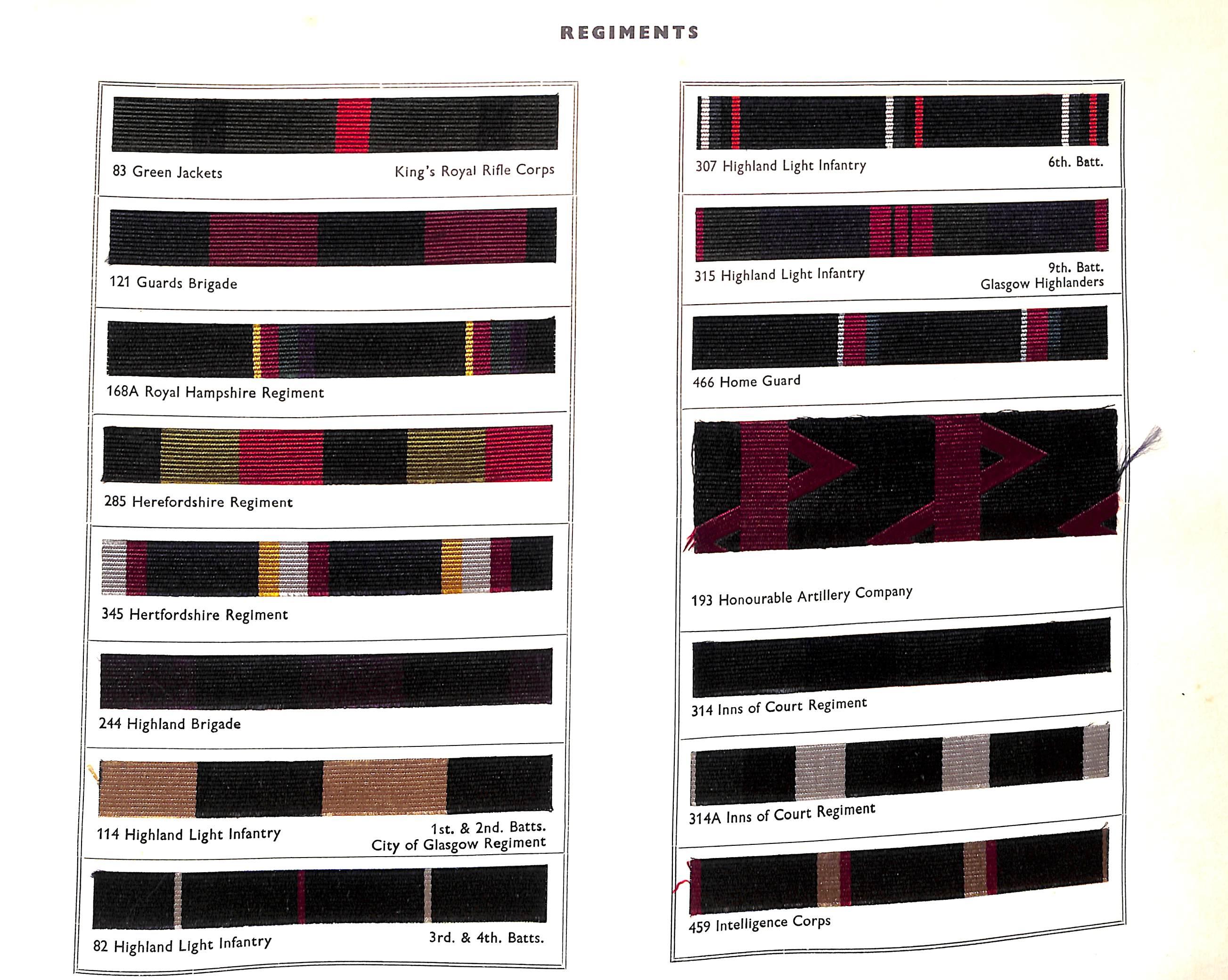 Club Colours Old Boys, University, Club And Regimental Colours Pattern Book 1956 16