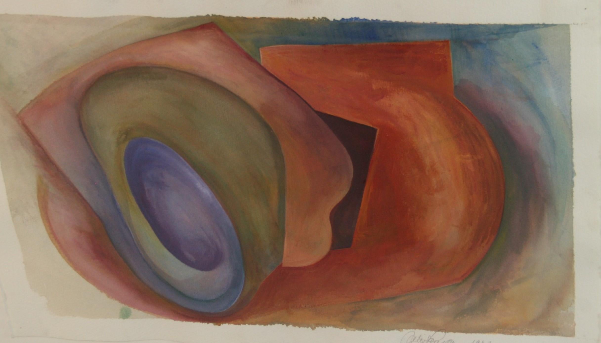 5104 Color Forms signed lower right
Custom wood frame