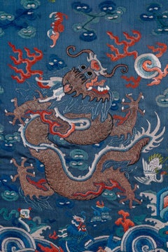 Dragon Robe, Qing Dynasty Antique Chinese Silk Embroidery