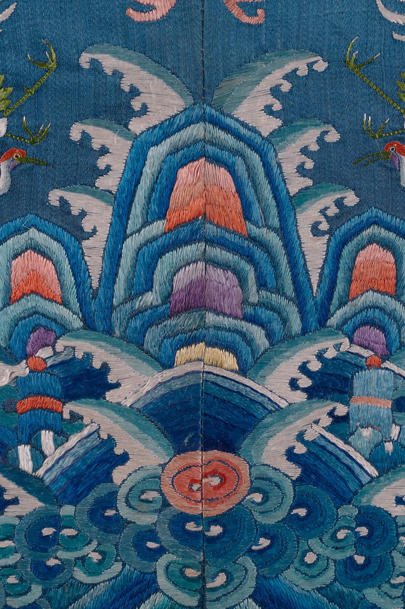 Veste del drago, antico ricamo cinese in seta della dinastia Qing in vendita 3