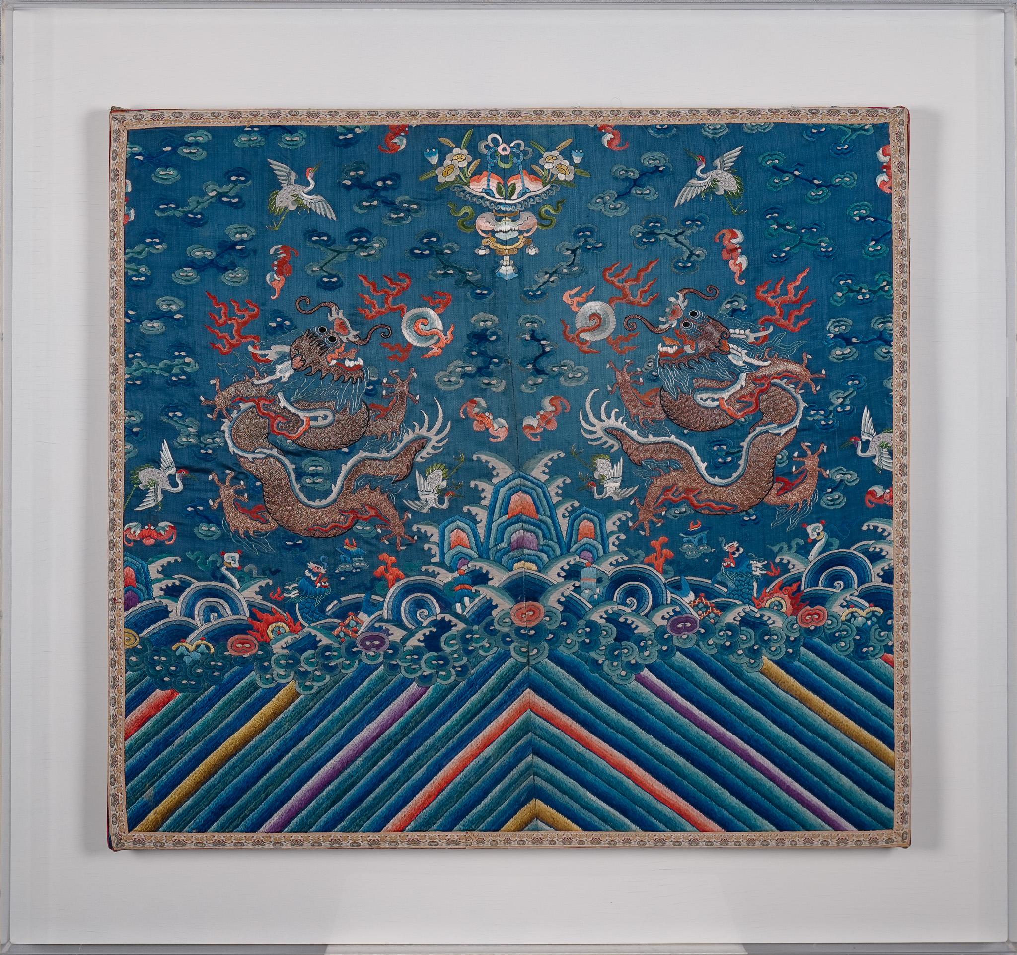 Dragon Robe, Qing Dynasty Antique Chinese Silk Embroidery