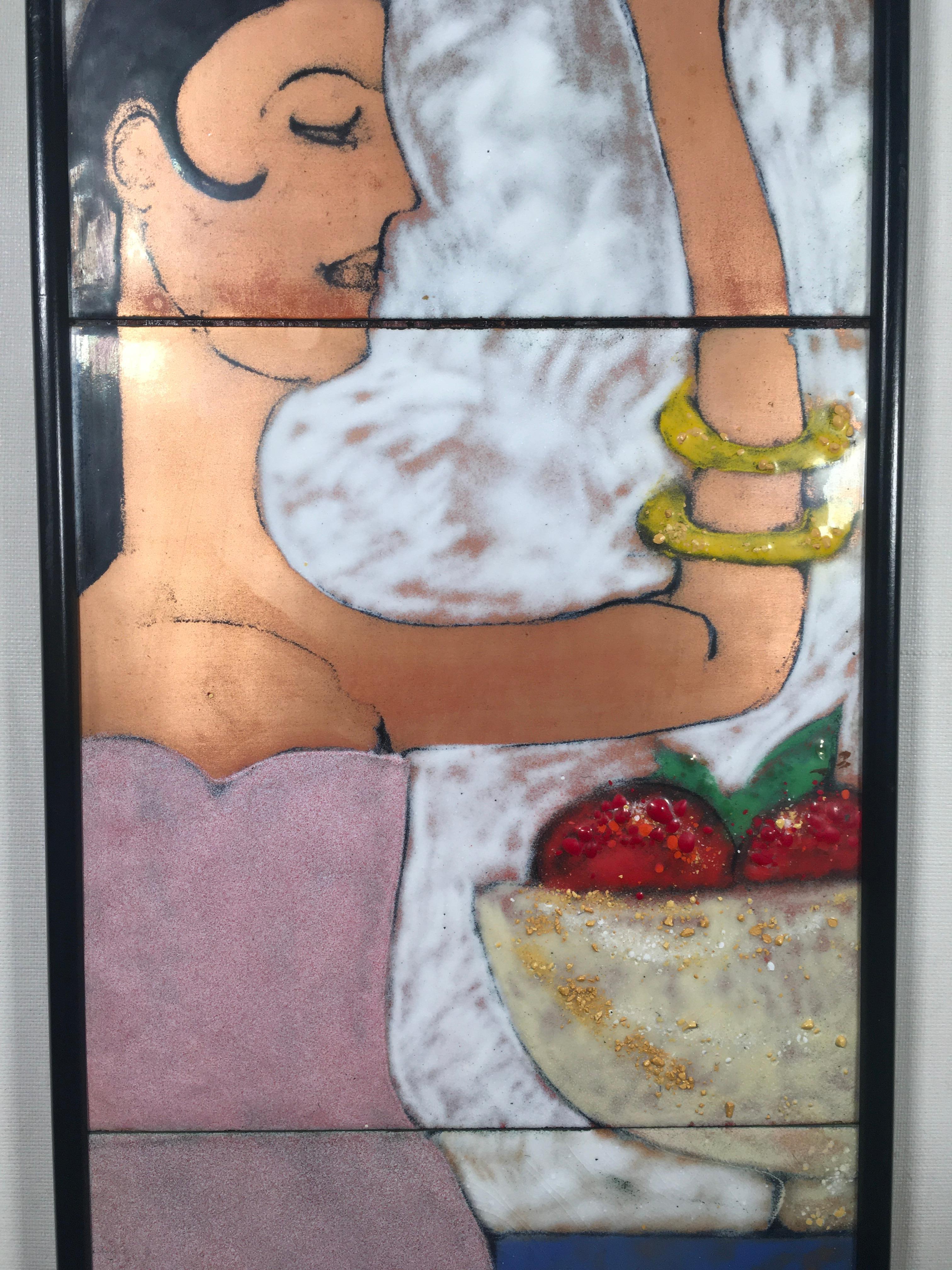 'Eve', By Unknown, Enamel on Metal on Wood For Sale 2