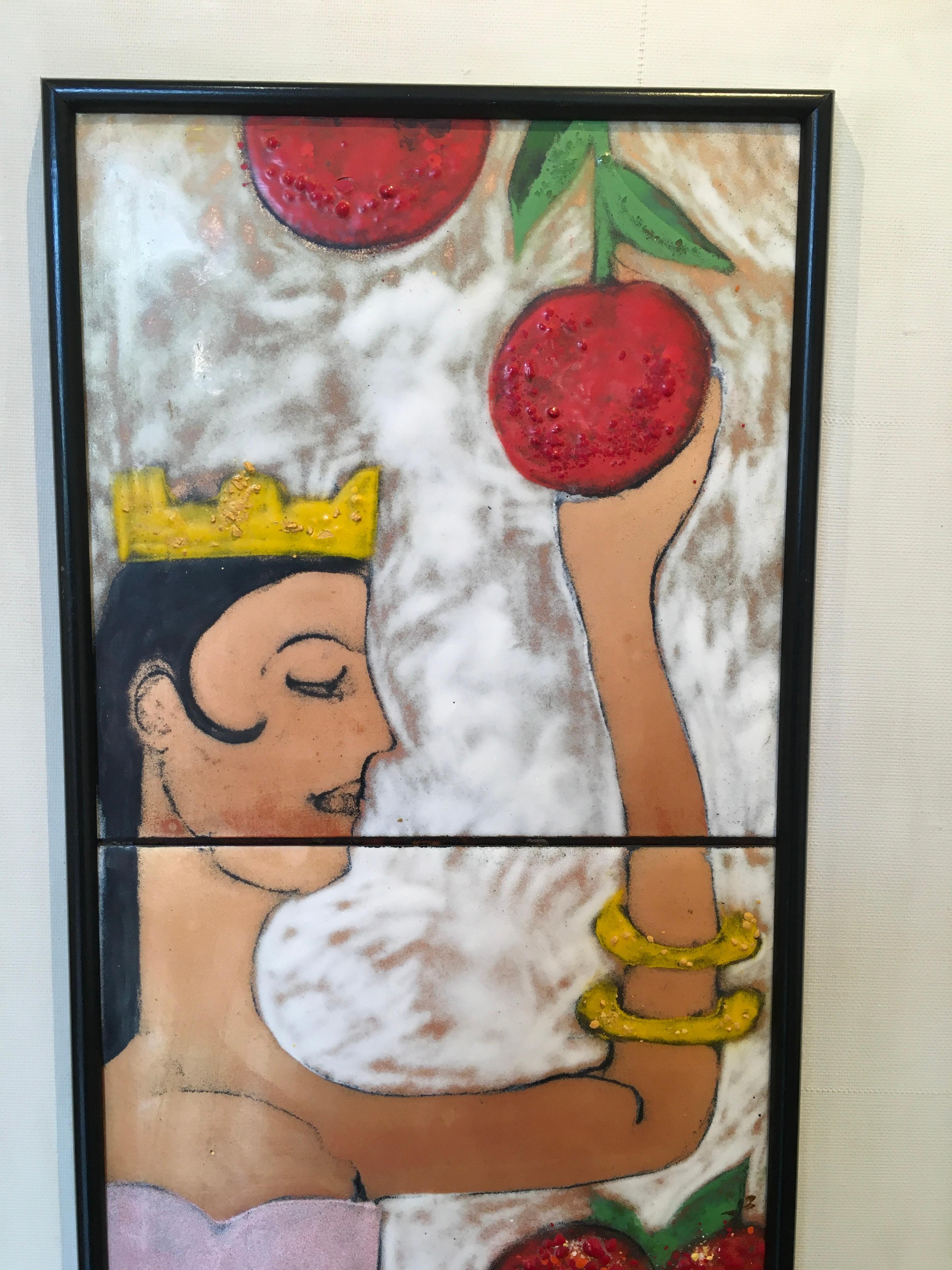 'Eve', By Unknown, Enamel on Metal on Wood For Sale 6