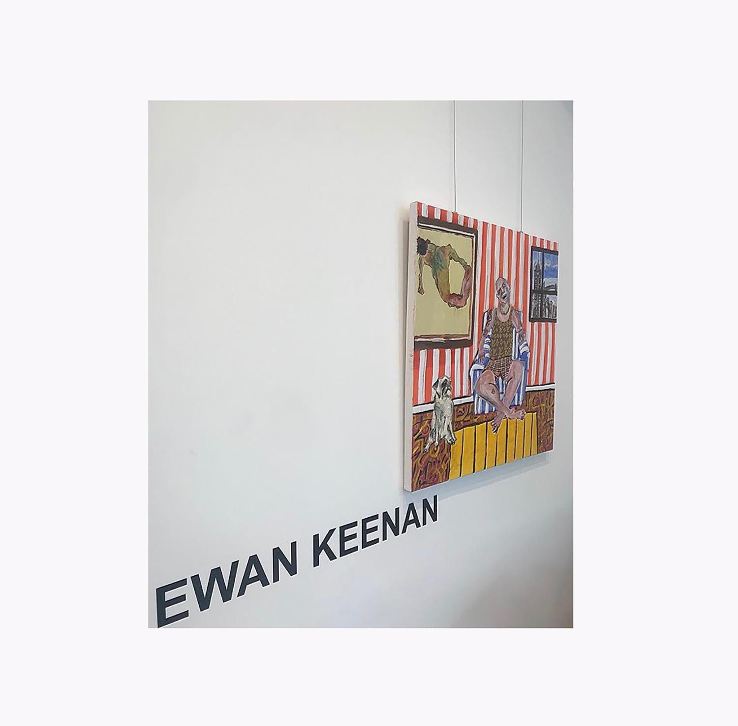 Ewan Keenan - Pub Brawl - 2017 - Acrylic - Street Art - Millennial - Basquiat For Sale 4