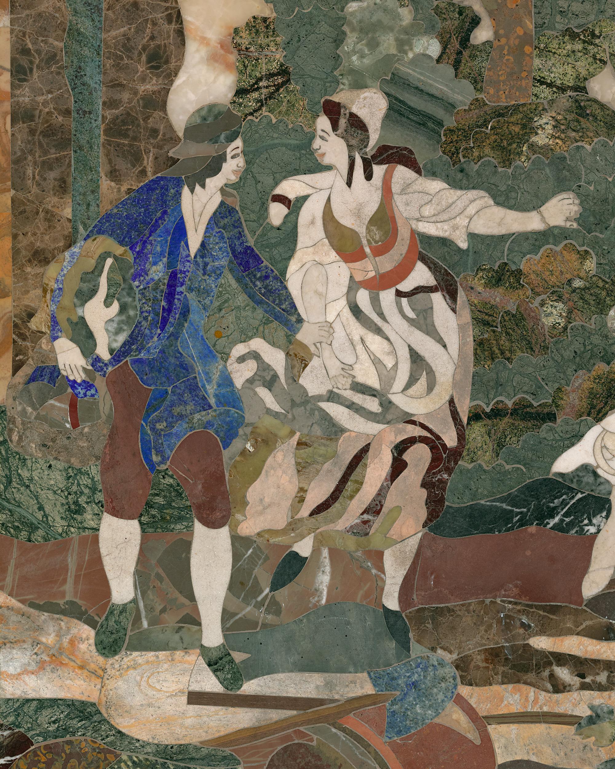 Florentine Pietre Dure Plaque For Sale 2