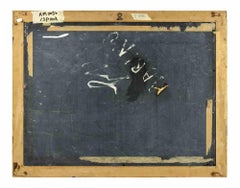 Flower -  Painting in Scagliola - 19th Century