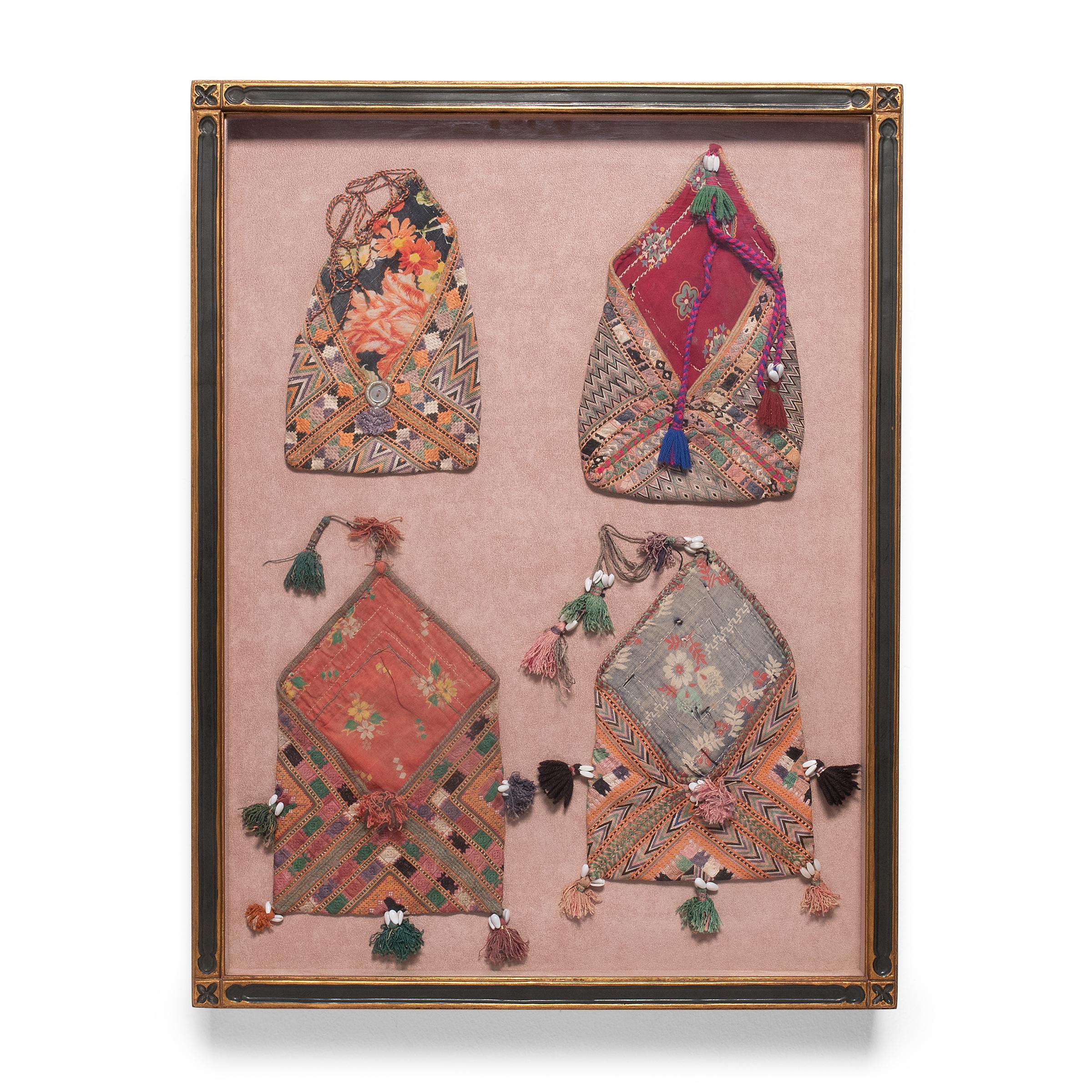 Four Banjara Embroidered Pouches 1