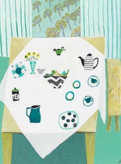 Framed Contemporary Mixed Media - The Green Room