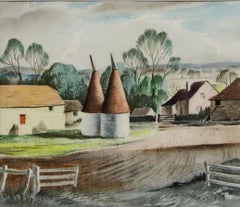 Frederick Roberts Johnson (1900-1986) - 20th Century Mixed Media, Oast Houses