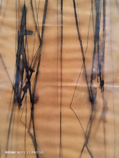 SPATIAL GEOMETRY - Aquarell und Tusche auf Papier signiert Afro