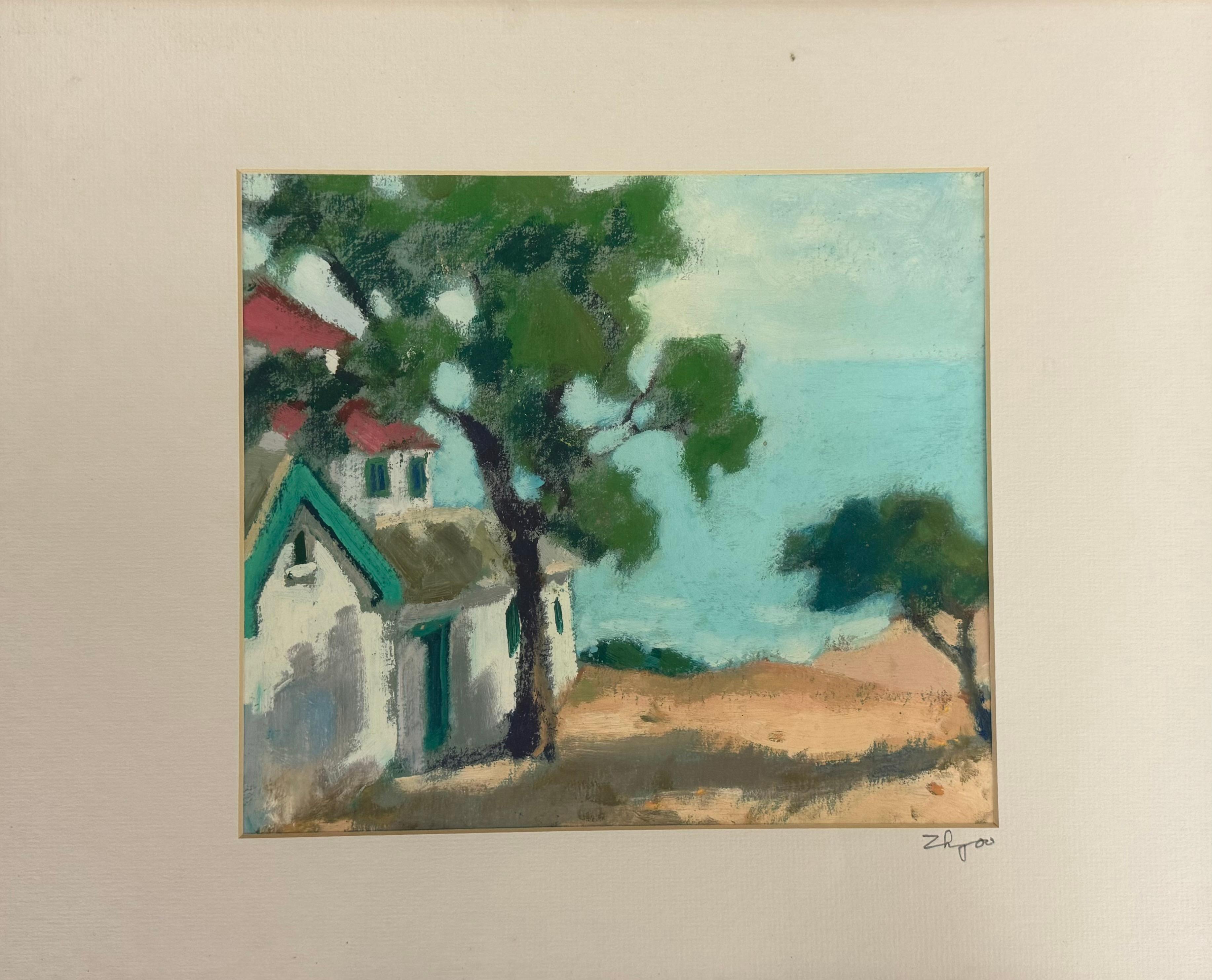 House by the sea - Art by Unknown