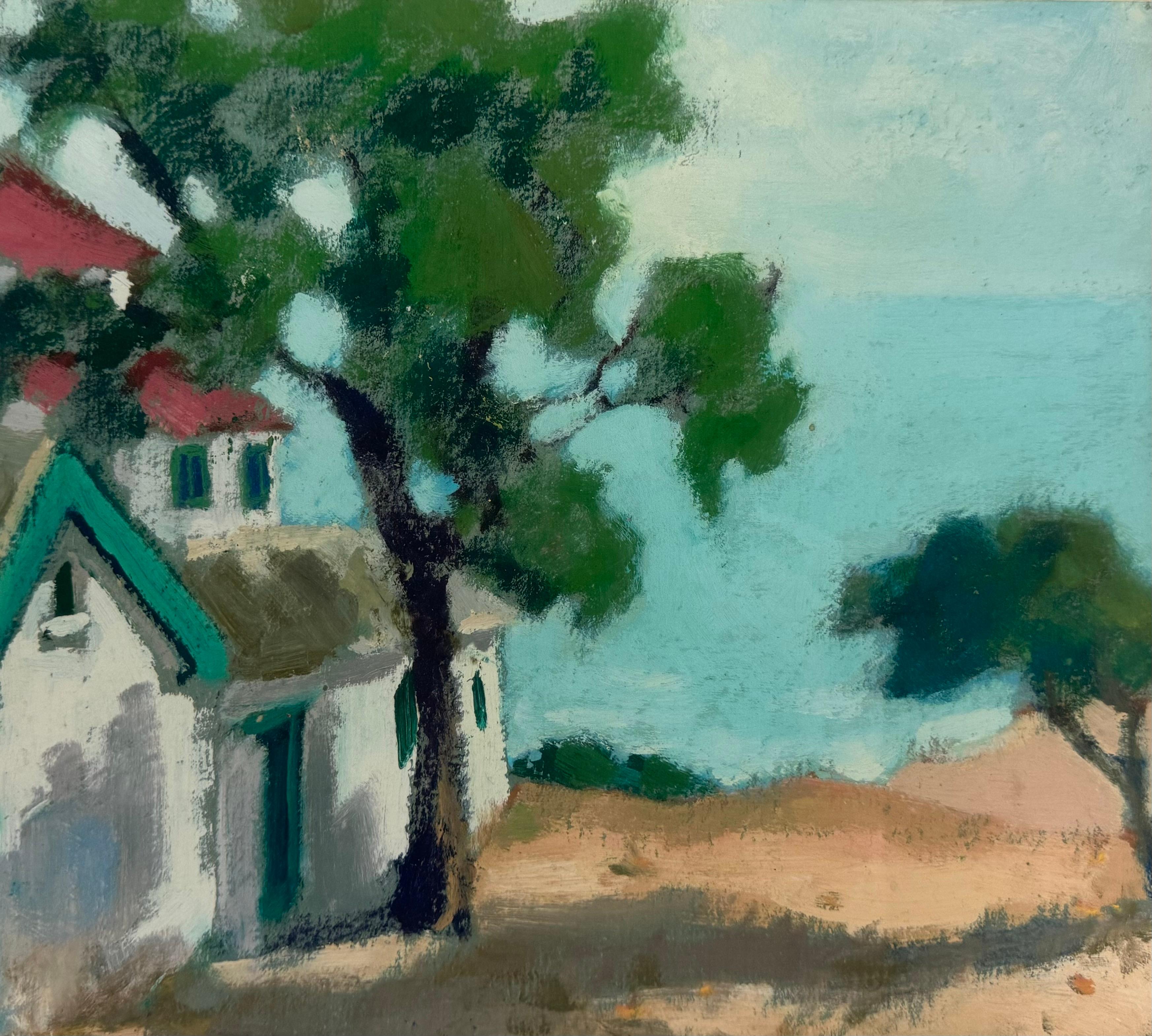 Unknown Landscape Art - House by the sea