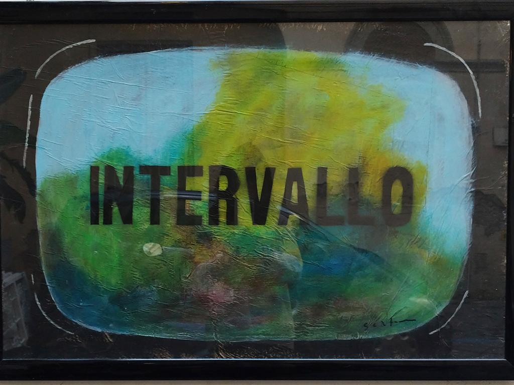 INTERVAL - Homage to Mario Schifano - Abstract Mixed Media Art by Unknown