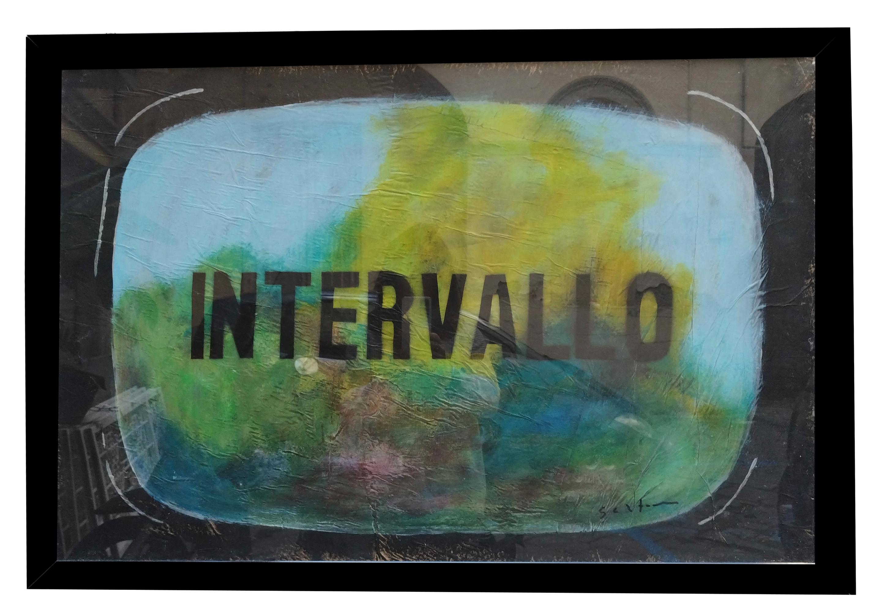 INTERVAL - Homage to Mario Schifano - Mixed Media Art by Unknown