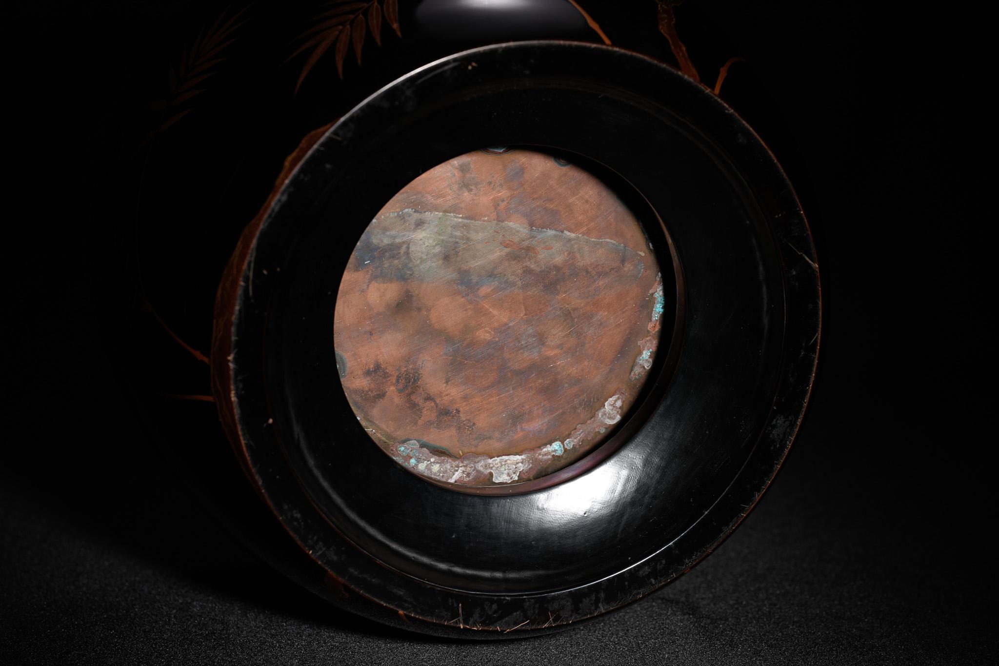 Japanese Lacquer Paulownia and Bamboo Hibachi Fire Bowl For Sale 8