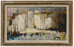 Jean Rolle (1921-2015) - 1969 Tecnica mista, Sur le Port de Saint Tropez