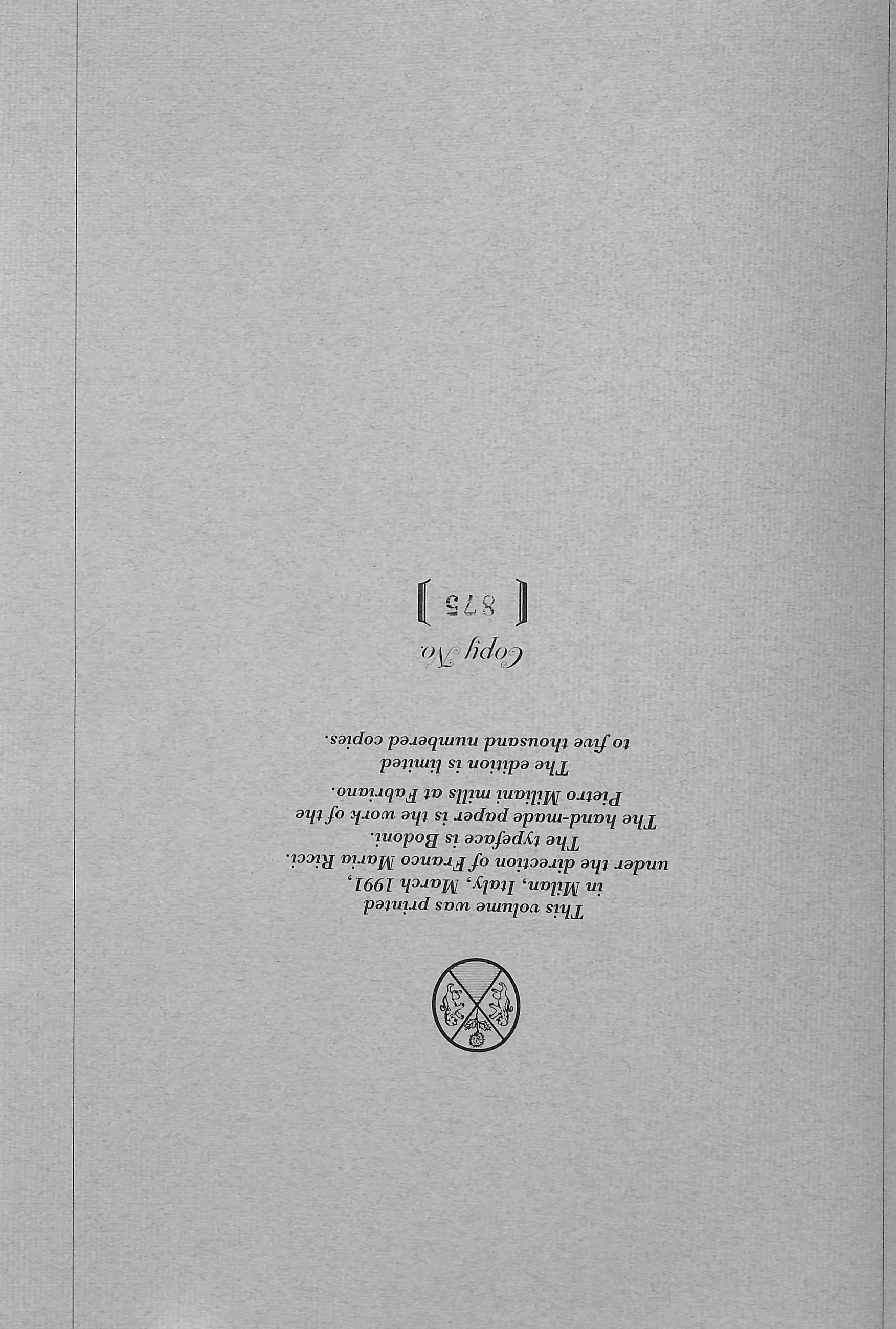 VREELAND, Diana, d'ORMESSON, Jean, BECKER, Vivienne, GERE, Charlotte

[149] pp.

Franco Maria Ricci [éditeur]

Dans le coffret de l'éditeur

English text/ Texte francais

1991

13 1/2