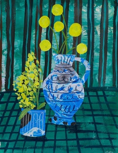 Jemma Jamie - 2025 tecnica mista, fiori gialli