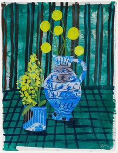 Jemma Jamie - 2025 tecnica mista, fiori gialli