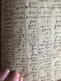 Judaica Hand-Written Calendrical Manuscript from Władysławowie, 1837